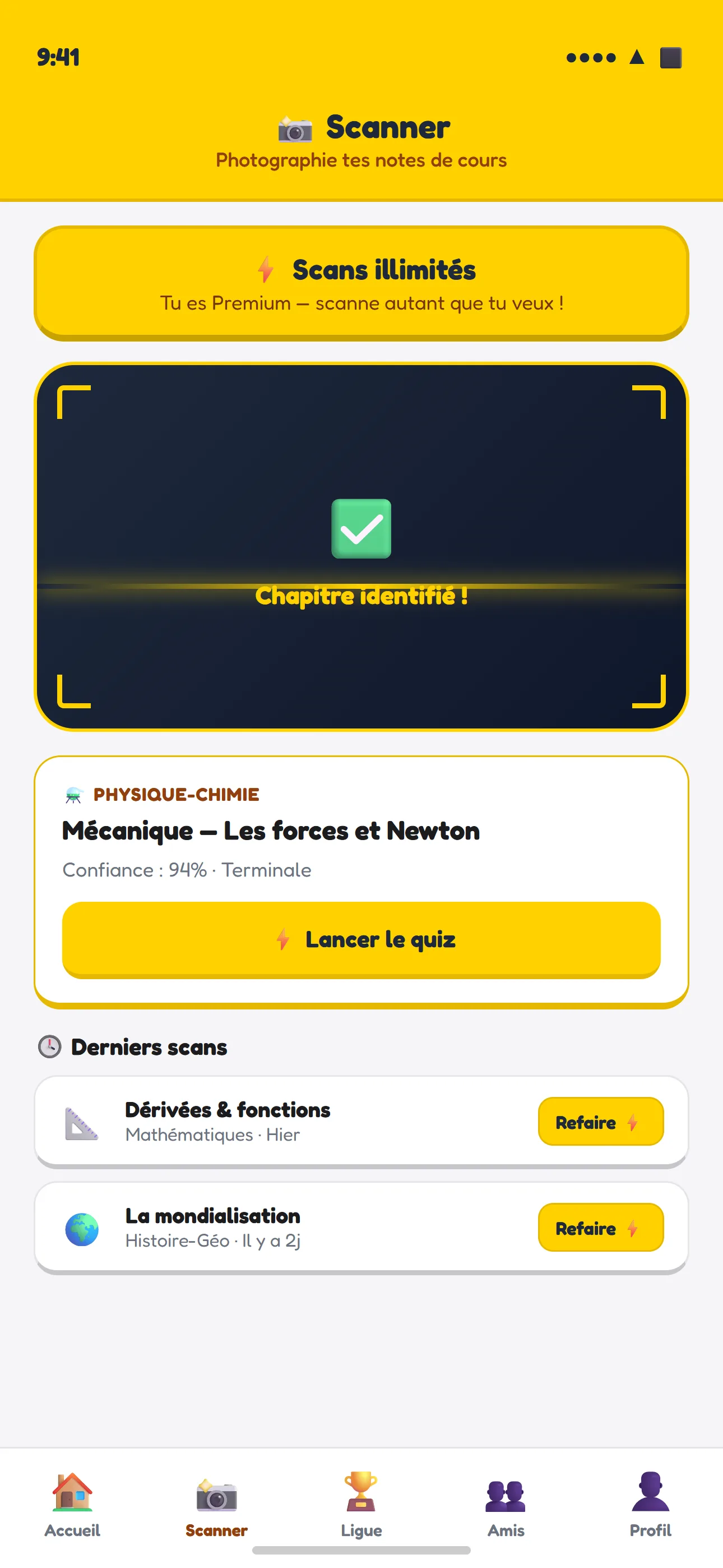 Scanner Flashyz : un cours pris en photo transformé en quiz